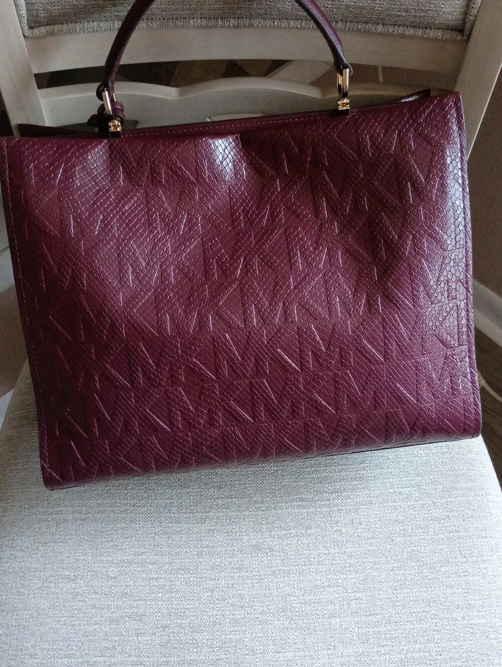 Michael kors Penelope signature logo satchel tote leather